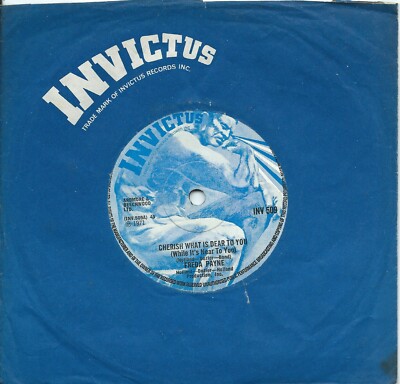 Freda Payne:Cherish what is dear to you (While it's near to you)/The world don't