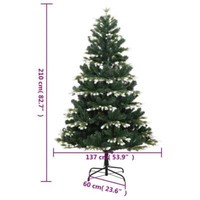KüNstlicher Weihnachtsbaum Weihnachtsdekoration Klappbar Mit StäNder vidaXL