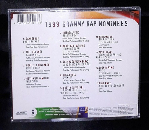 Grammy Rap Nominees 1999 - Various Artists (CD) Australia - Picture 2 of 4
