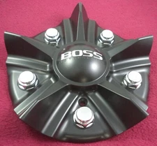 Boss Motorsports Wheels Flat Black Custom Wheel Center Cap # 3314 AEWC (1)