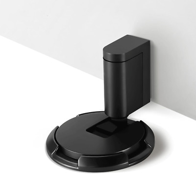Adjustable Windproof Door Stoppers - 3 Pack Heavy Duty Matte Black