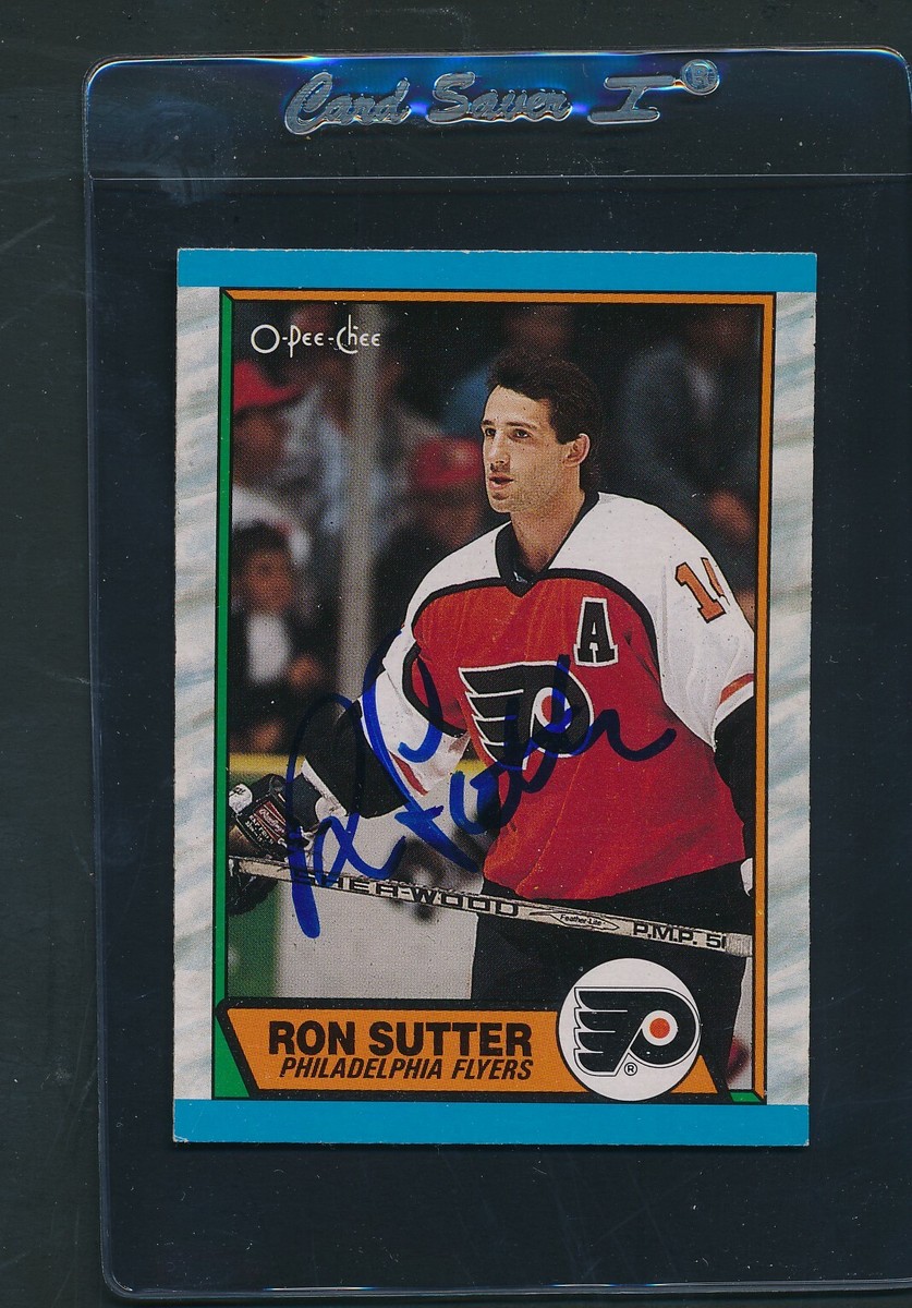 1989/90 O-Pee-Chee #173 Ron Sutter Flyers Signed Auto *C1729 | eBay