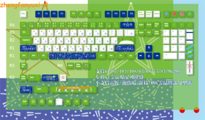 129Keys Touhou Project Inorikaze PBT Keycaps For Cherry MX Mechanical Keyboard