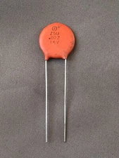vintage NOS Sprague .02 uF 1KV 1000V Capacitor Z5U ceramic disc USA guitar amp