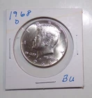 1968-D Kennedy 40% Silver Half Dollar GEM BU FREE SHIPPING