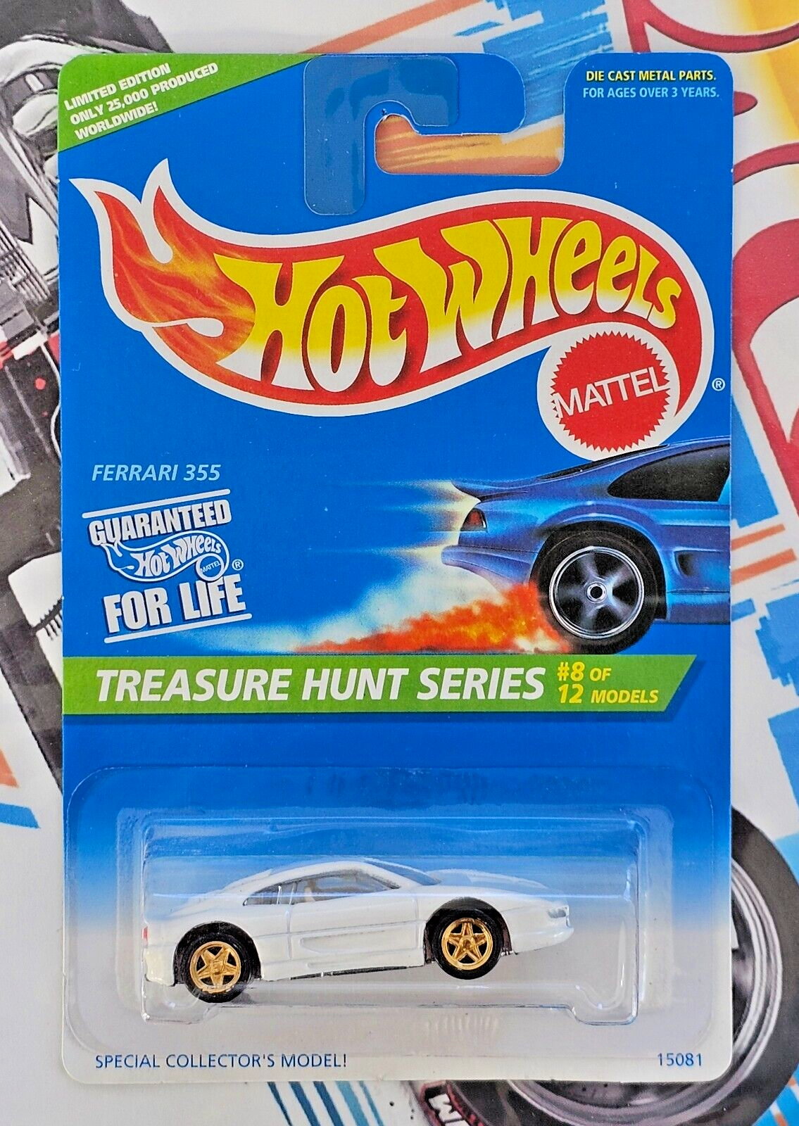 Rare Mint 1996 Hot Wheels Treasure Hunt Ferrari 355 White #8 of 12