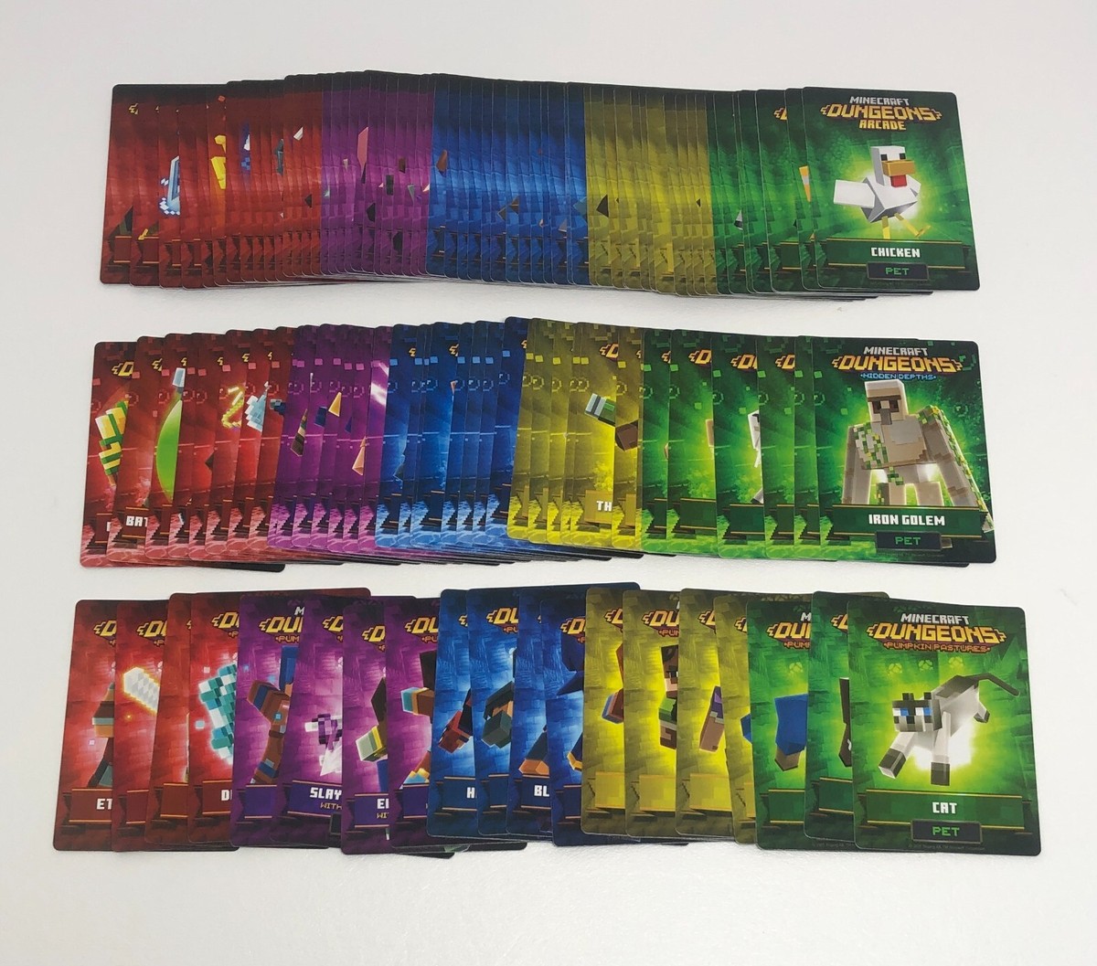 Minecraft Dungeons Arcade Cards Series 4 Base + Hidden Depths +