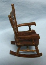 DOLLHOUSE FURNITURE 1:12 Boston Wooden Rocker Concord II Colonial  Style (A1)