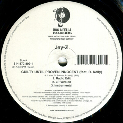 Jay-Z - Guilty Until Proven Innocent / 1-900-HUSTLER / VG / 12