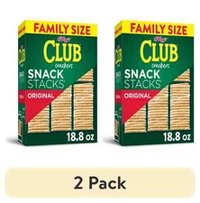 (2 pack) Club Snack Stacks Original Crackers, Lunch Snacks, 9 Count
