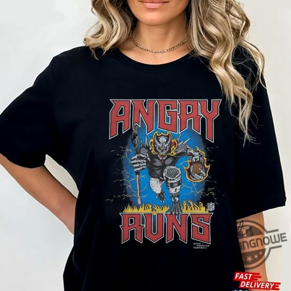 Angry Runs T Shirt Angry Runs 2023 Tour T-Shirt Black Cotton Unisex Allsizes