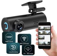 TEXASDELUXE TD-101 WiFi Car Dash Cam 4K Ultra HD 1080P Night Vision G-Sensor