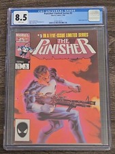 Punisher # 5 - CGC 8.5 - Marvel Limited Series - Jigsaw app- Zeck + Beatty Art 