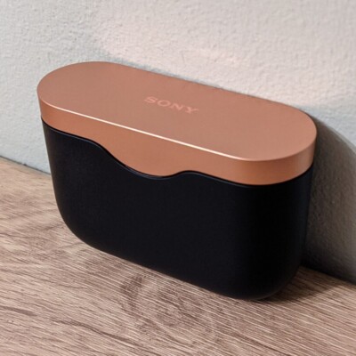 Charging case ONLY Sony WF-1000XM3 wireless headphones Bluetooth earbuds  (black)