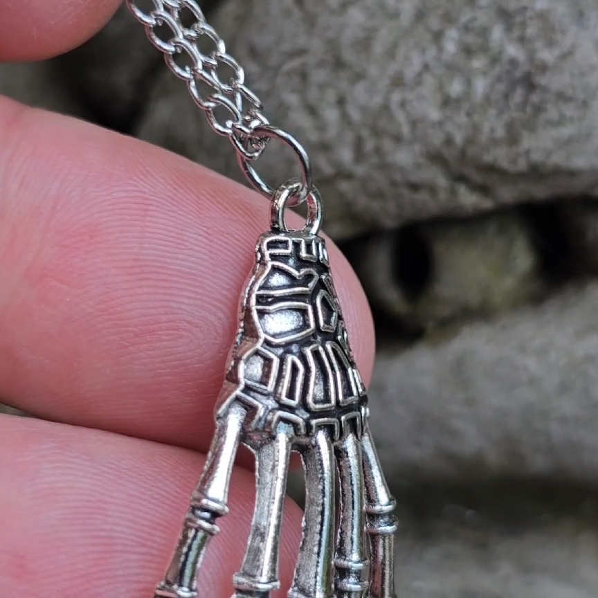Pendentif moto - Squelette (Avec chaine) | Boutique motard