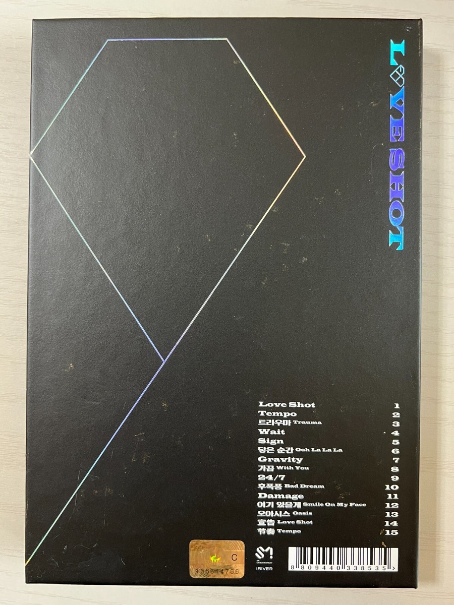 EXO [LOVE SHOT] All Member Autographed Signed Album Mint | eBay