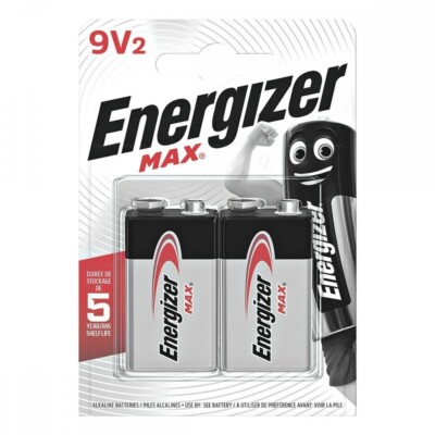 Energizer Max - E-Block Batterie - Typ 9-V-Block - zuverlässig - 2er Blister