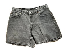 Vintage 1999 Levi's Denim Gray Shorts Size 10 Medium 30" waist