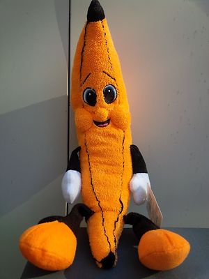 SMILEY FACE ORANGE BANANA PLUSH WITH HANDS AND FEET 14 INCHES | eBay