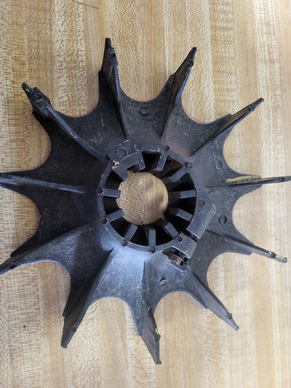 BALDOR COOLING FAN; #09FN3001-D01.  ID 1.503; OD 7 1/2" & 11 FINS.  PRE-OWNED