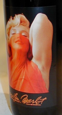 1997 Marilyn Merlot Wine Full Bottle Unopened Marilyn Monroe