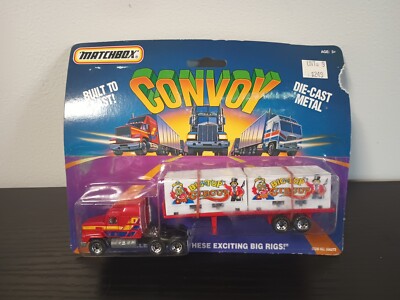 Vintage 1990 Matchbox Big Top Circus Mack Ch600 Convoy Semi Trailer 050272