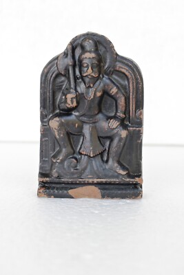 Vintage Vishnu Parasuraman Avatar Keramik Statue Miniatur Hindu Mythologie Alt