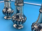 SALT & PEPPER SHAKERS W.B. SILVER OR SILVER-PLATED 5"  SET OF 3 DAMAGES VINTAGE — photo 8