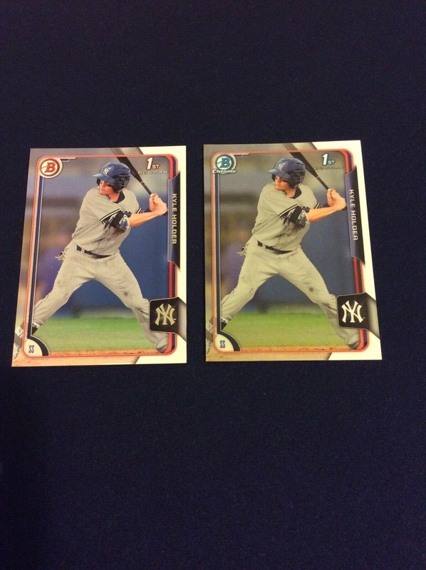 2015 Bowman and 2015 Bowman Chrome 2-Card Kyle Holder