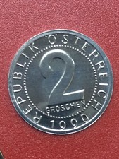 2 GROSCHEN MÜNZE ÖSTERREICH *1990* IN * PP* *RARITÄT* 