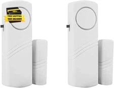 2 Pack Window Alarm Door Alarm for Home Security System, Pool Door Alarm for Kid