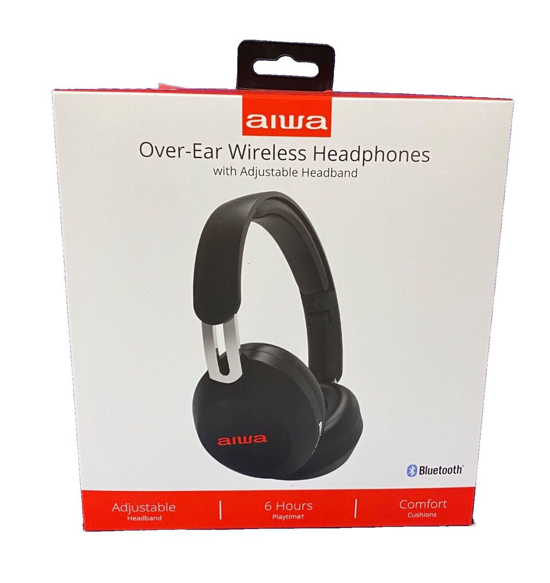 Aiwa Over-Ear Wireless Headphones, 6 hrs Playtime Aiwa Over-Ear Wireless Headphones, 6 hrs Playtime