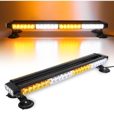 26.5'' LED Automotive Roof Top Light Bar Double Side Emergency Warning Flash 