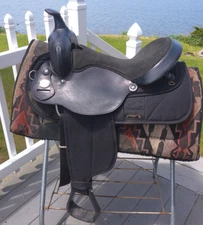 16'' FQH BARS FABTRON #7107 Western Trail saddle LEATHER/CORDURA  USA