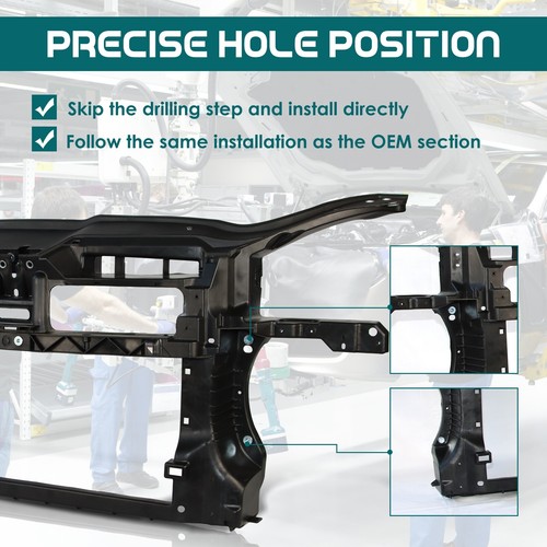 Radiator Support For 2005-2010 Volkswagen Jetta 2.5L Engine 1K0805588Q VW1225128 - Picture 4 of 10