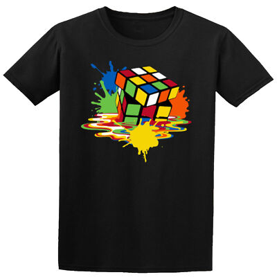 T-shirt Melting Rubiks Cube Ragazzi Ragazze Adolescenti Bambini #D #P1 #PR - Foto 11