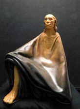 Liu Miao Chan Original Leather Sculpture wood 