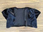 Size 4 Bolero Cover Up Coverup Girl Black Velvet — photo 1