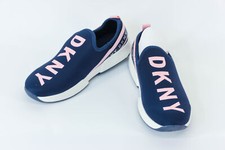 DKNY Maddie Navy Girls Slip On Sneaker Size 3 DKN175