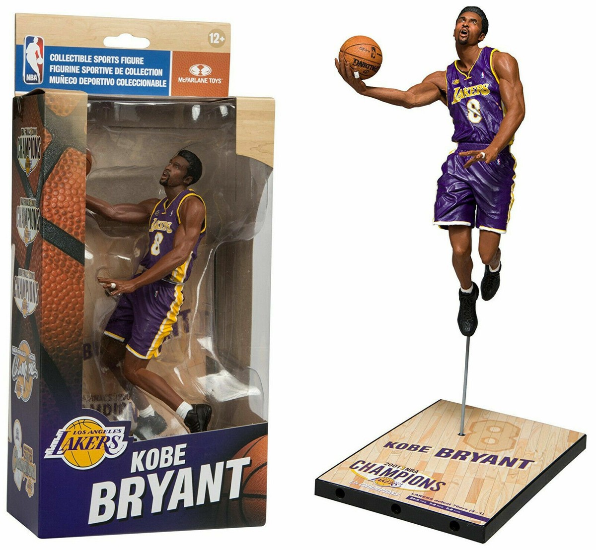 Kobe Bryant フィギュア NBA Kobe Bryant Limited Edition Championship Series 2001 #8 purple