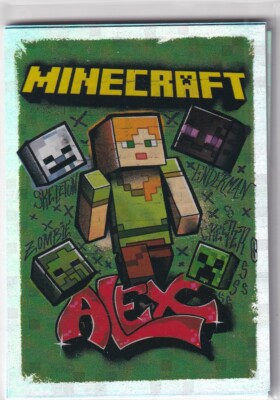 Panini Minecraft Treasure Sticker 2021 Nr. 124 Art the Urban Biome Holo Alex