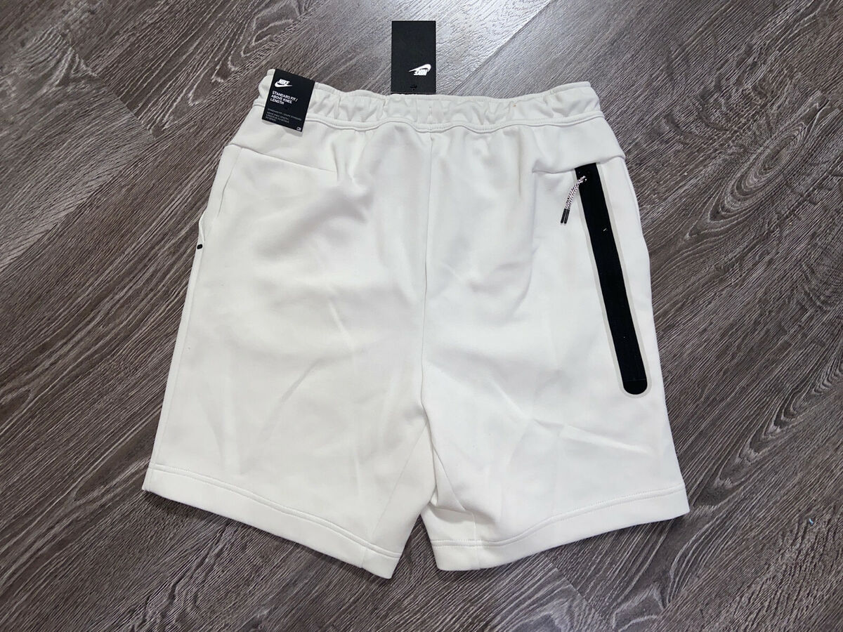Nike Sportswear Tech Fleece Shorts Light Bone Black CU4503 Nike Sportswear Tech Fleece Shorts Light Bone Black CU4503
