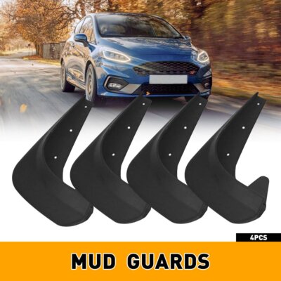 4PCS Car Front Rear Fender EVA Plastic Wearing Splash Mud Flaps Guards Universal