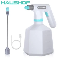 HAUSHOF 35 Fl Oz Battery Powered Sprayer Garden Mister 1L Automatic Spray Bottle