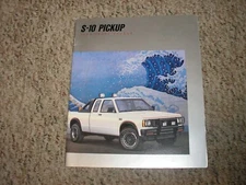 RARE Vintage 1988 Chevy S-10 Pickup Spec Sheet Factory Sales Brochure Free SH