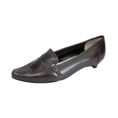 Peerage Kim Women's Wide Width Stitched Upper Leather Pumps *** Read Description