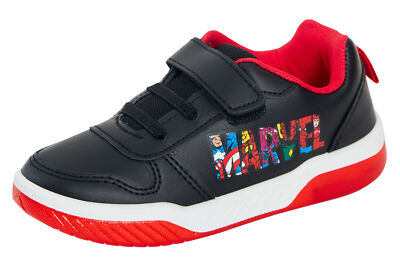 Marvel Comics Jungen Turnschuhe Kinder Avengers Schwarz Sportschuhe Freizeit Sneaker