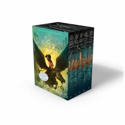 Percy Jackson and the Olympians 5 Book Paperback Boxed Set (w/poster)  SEALED