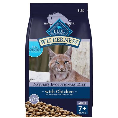 Blue Buffalo Wilderness Mature Dry Cat Food Chicken 12 Pack 667 Ounce Total