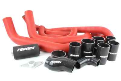 Perrin PSP-ITR-430-2RD/BK Red Boost Tubes For 2008-2014 Subaru STI